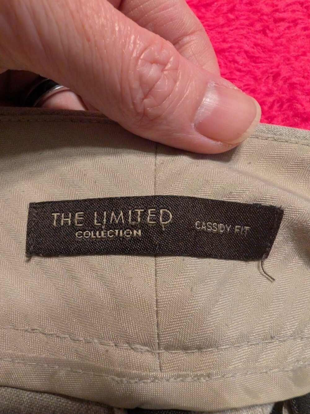 The Limited Collection Cassidy Fit Dress Pants 12L Beige Long Wide Leg Trousers - Picture 5 of 10